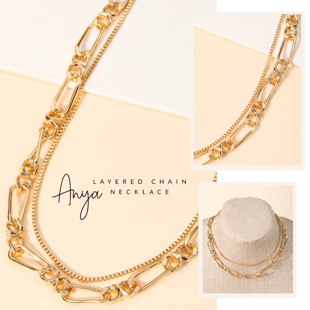 Anya Layered Gold Chain Necklace